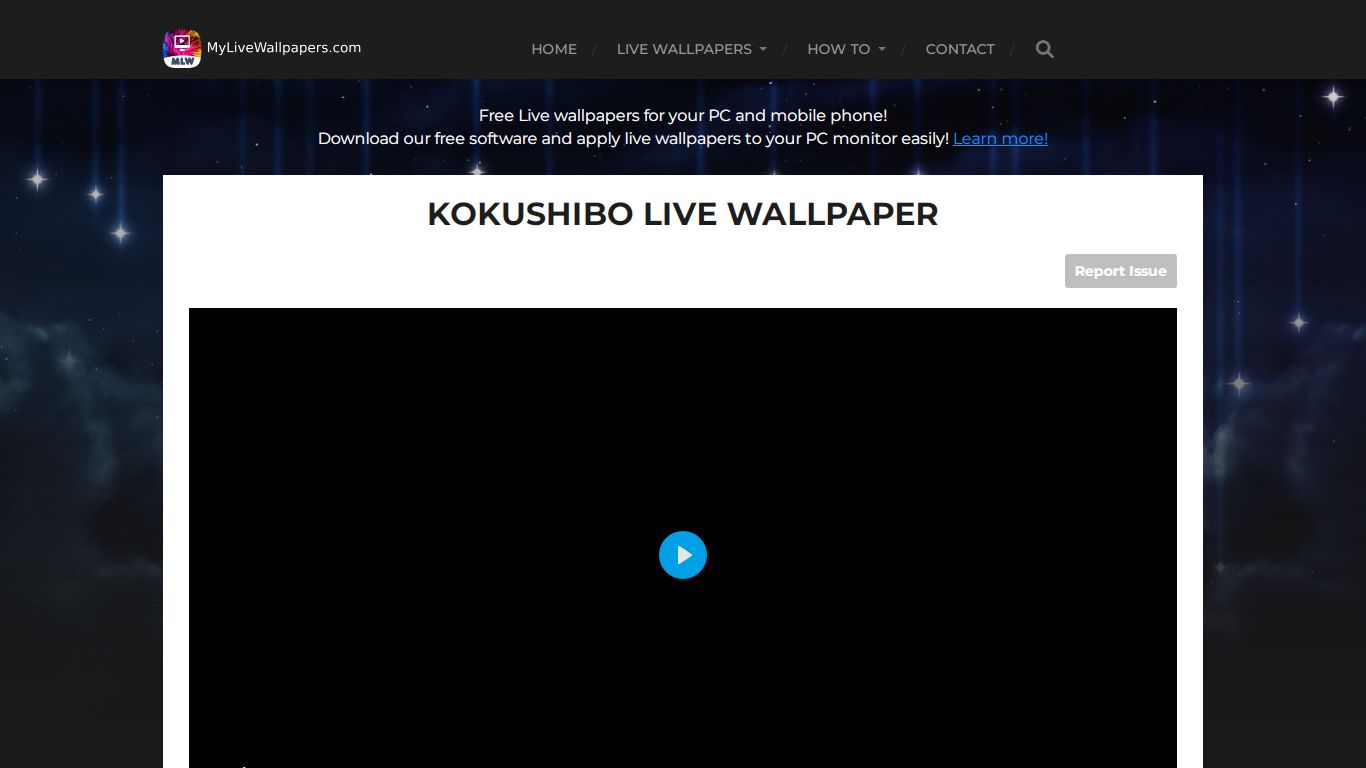 Kokushibo Live Wallpaper - MyLiveWallpapers.com